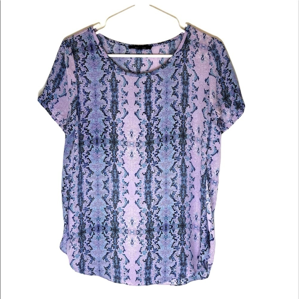 2/$15 Olivaceous - Snakeskin Short Sleeve Top